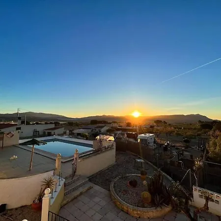 Villa Rustic With Mountain & Castle Views And Pool Castalla
